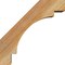 Ekena Millwork 6"W x 14"D x 14"H Merced Rough Sawn Knee Brace, Western Red Cedar BRC06X14X14MRC00RWR - alternate 2